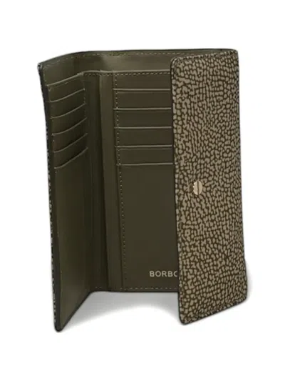Borbonese Patterned Wallet In Neutral