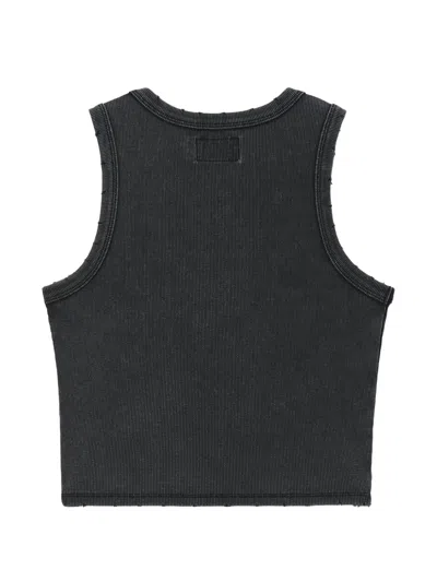 Izzue Ribbed Top In Black