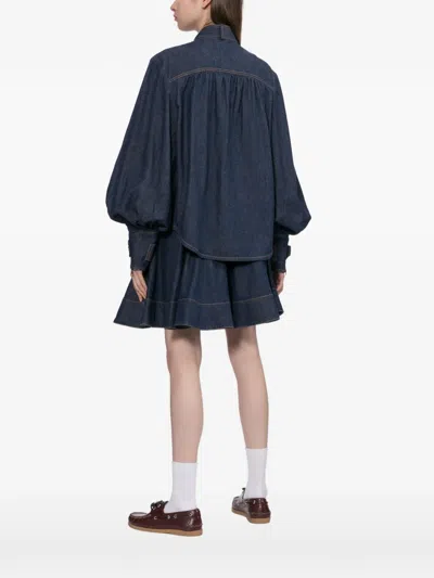 Zimmermann Cargo Blouse In Blue