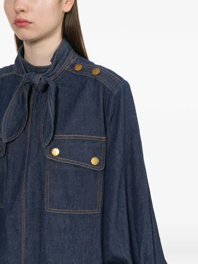 Zimmermann Cargo Blouse In Blue