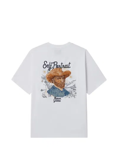 Musium Div. Printed T-shirt In White