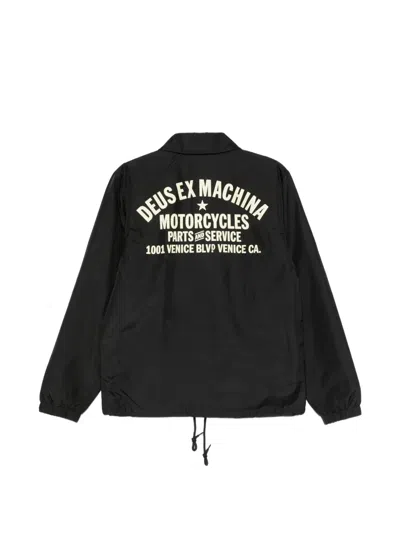 Deus Ex Machina Drawstring Jacket In Black