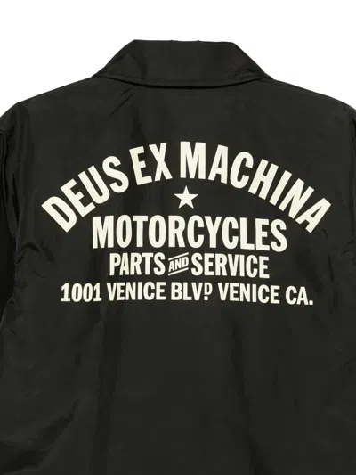 Deus Ex Machina Drawstring Jacket In Black