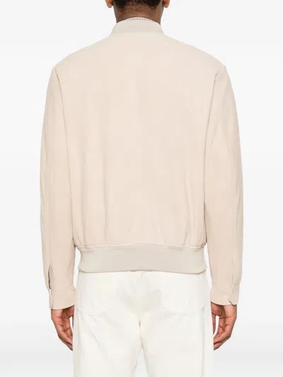 Montedoro Jacket With Buttoned Pockets In Neutral