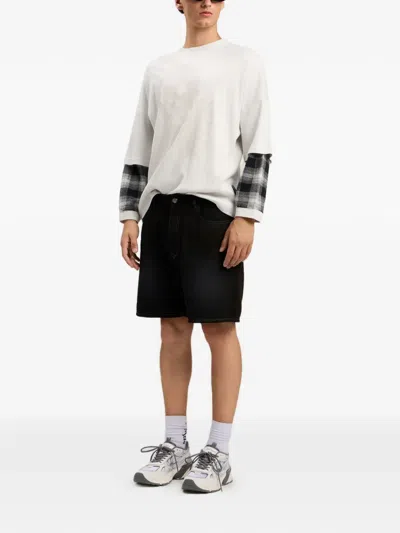 Palm Angels Skull Double Layer T-shirt In White