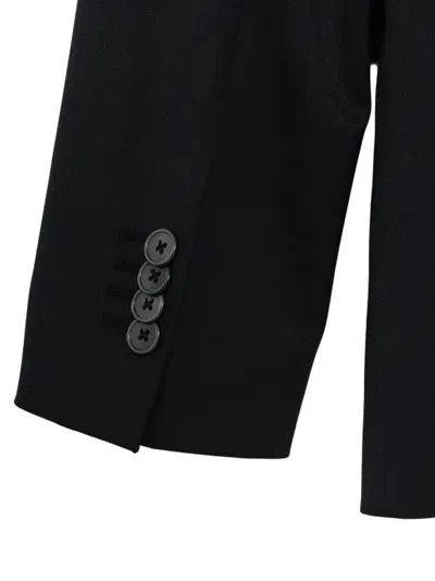 Cenere Flap-pocket Double-breasted Suit In Blue