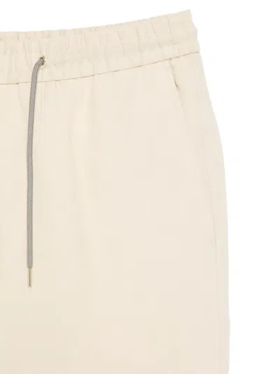 Paul Smith Drawstring Trousers In White