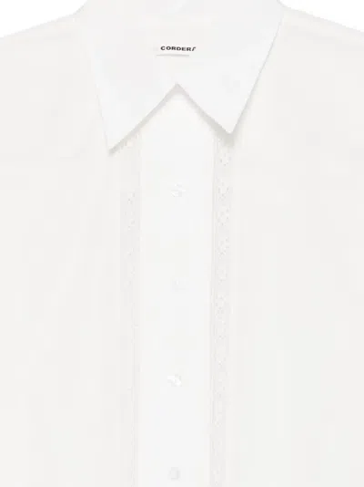 Cordera Lace-insert Shirt In White