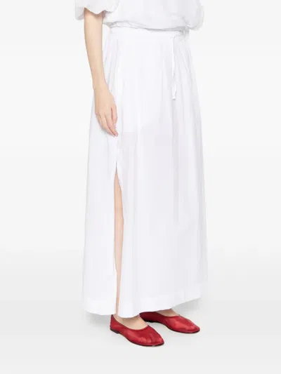 Deha Drawstring Skirt In White