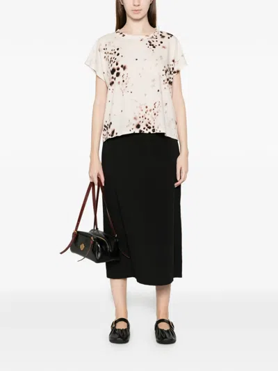 Deha Dot-print T-shirt In Neutral