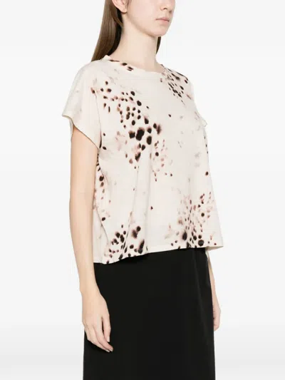 Deha Dot-print T-shirt In Neutral