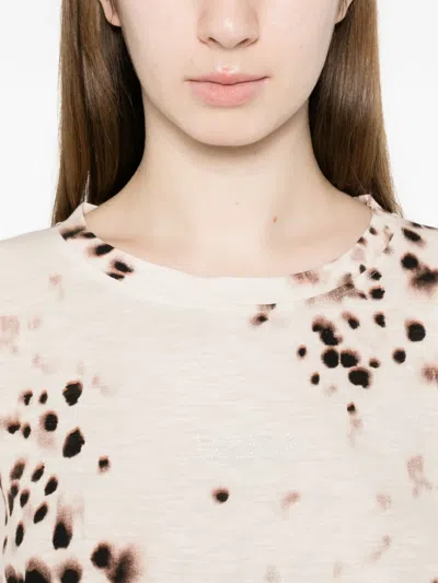 Deha Dot-print T-shirt In Neutral