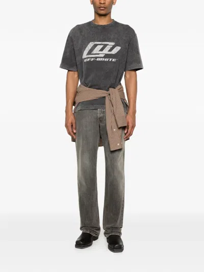 Off-white Owr Skate Graphic T-shirt In Gray