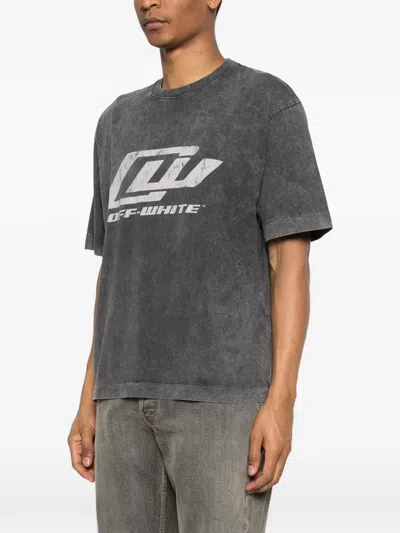 Off-white Owr Skate Graphic T-shirt In Gray