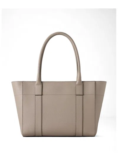 Mulberry Mini Bayswater Tote Small Classic Grain In Neutral