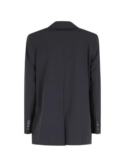 Rrd Button Blazer In Black