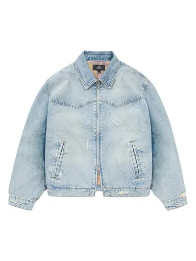 Represent Buttoned Denim Jacket In Blue