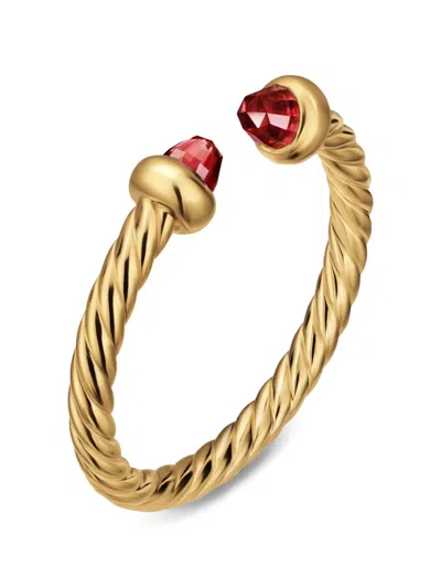 David Yurman Micro Cablespira® Flex Open Ring In Gold
