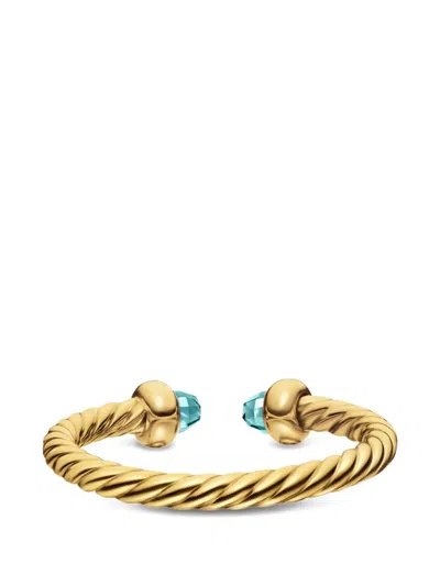 David Yurman Micro Cablespira® Flex Open Ring In Gold