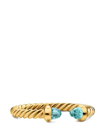 David Yurman Micro Cablespira® Flex Open Ring In Gold