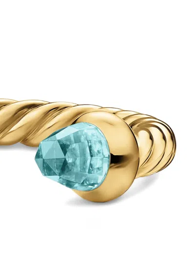 David Yurman Micro Cablespira® Flex Open Ring In Gold