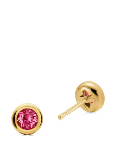 David Yurman Bezel Set Stud Earrings In Gold