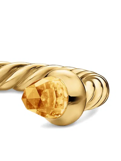 David Yurman Micro Cablespira® Flex Open Ring In Gold