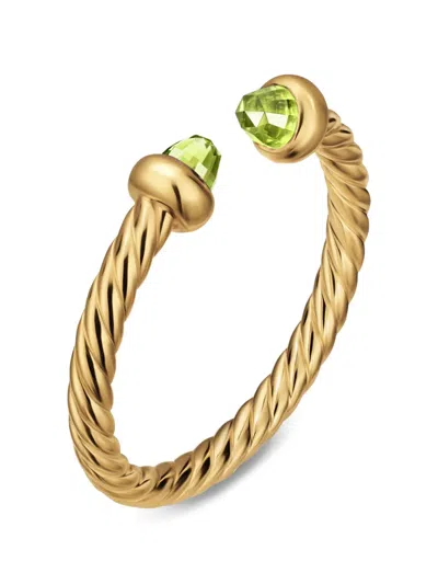 David Yurman Micro Cablespira® Flex Open Ring In Gold