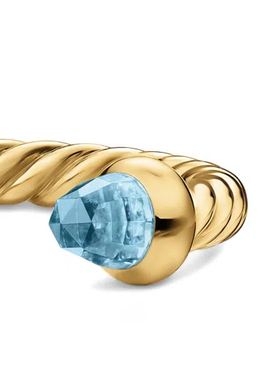 David Yurman Micro Cablespira® Flex Open Ring In Gold