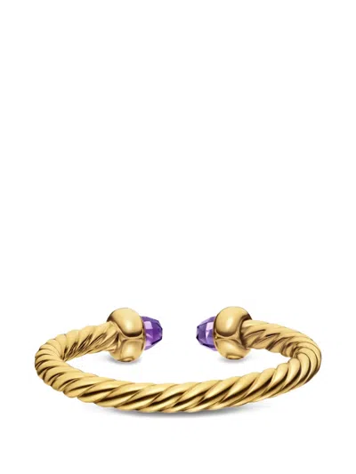 David Yurman Micro Cablespira® Flex Open Ring In Gold