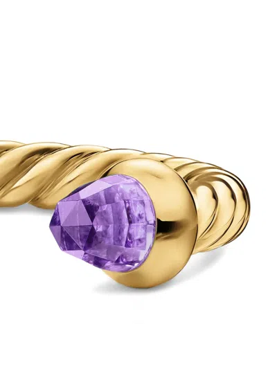 David Yurman Micro Cablespira® Flex Open Ring In Gold