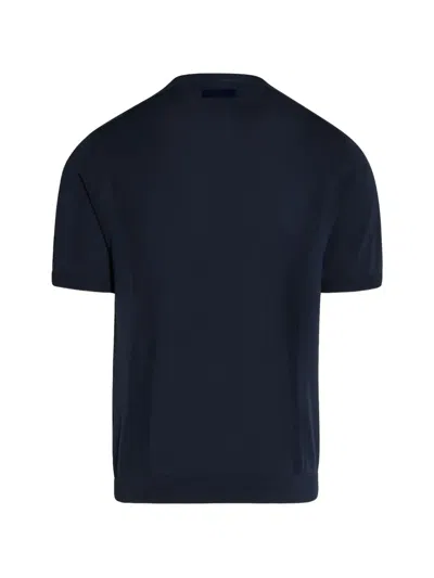 Alpha Tauri Textured T-shirt In Blue