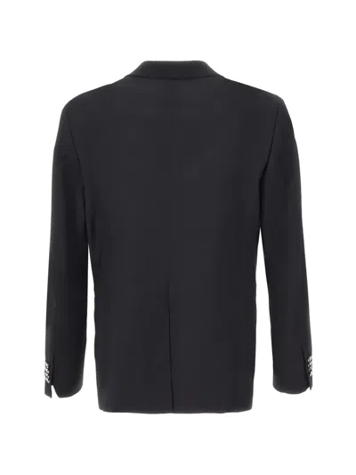 Manuel Ritz Double-breasted Blazer In Black