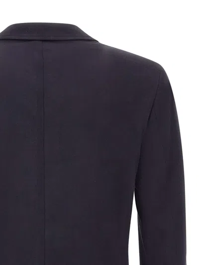 Manuel Ritz Patch-pocket Star-pin Blazer In Blue