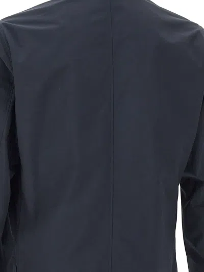 Woolrich Button Front Coat In Blue