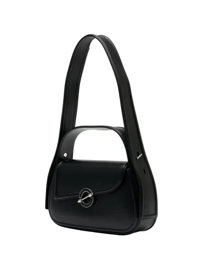 Samsoe & Samsoe Sahero Leather Shoulder Bag In Black