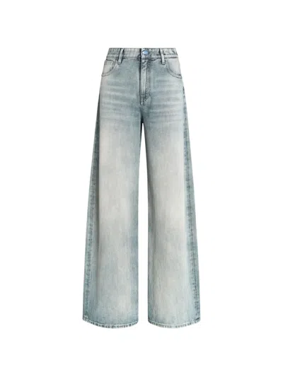 Genny Five-pocket Buttoned Jeans In Blue