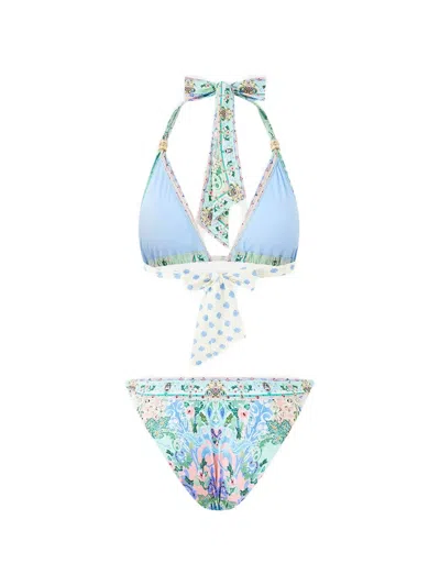 Camilla Printed Bikini In Blue