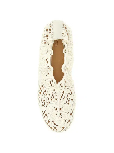 Odissi Iris Flat In White