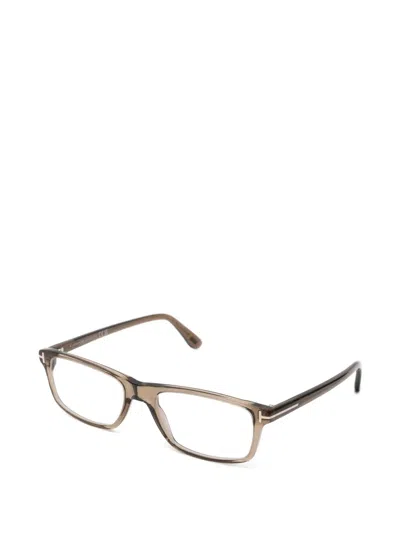 Tom Ford Rectangle-frames Glasses In Brown