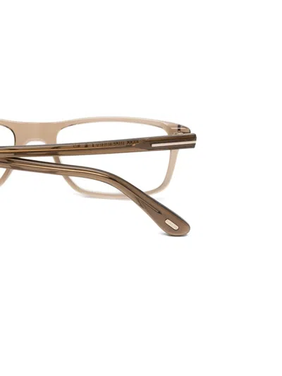 Tom Ford Rectangle-frames Glasses In Brown