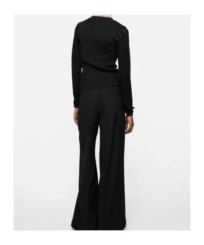 Acne Studios Button Knitted Cardigan In Black