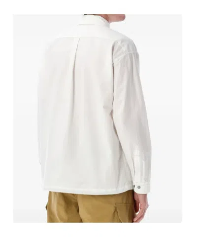 And Wander Technical Shirt Jacket In White