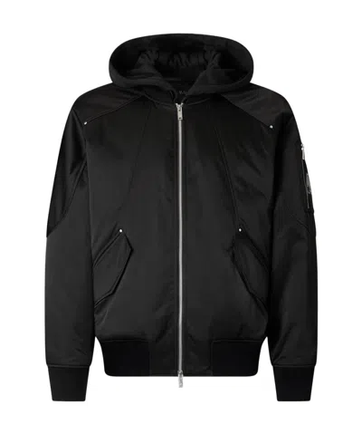 Moose Knuckles Georgie Bomber Jacket In Black