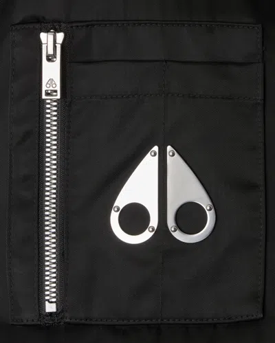 Moose Knuckles Georgie Bomber Jacket In Black