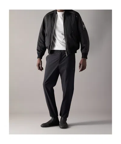 Moose Knuckles Georgie Bomber Jacket In Black
