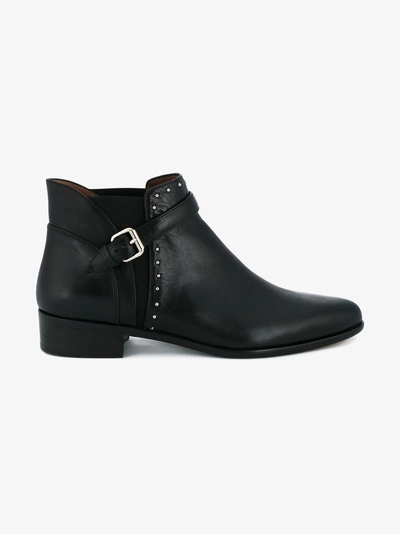 Shop Tabitha Simmons Black Gigi Leather Ankle Boots