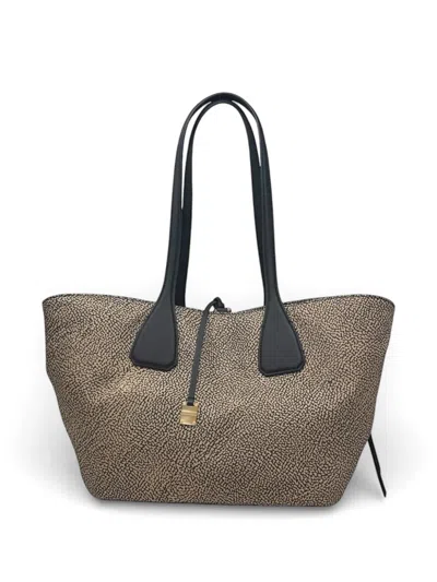 Borbonese Double-handle Shoulder Bag In Gray