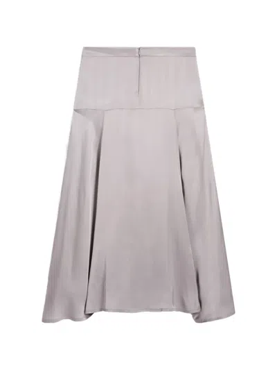 Pence A-line Fabric Midi Skirt In Multi