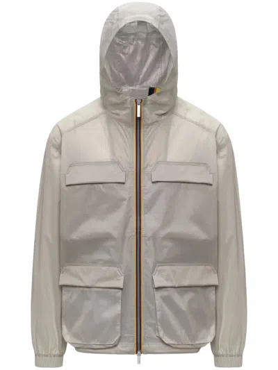 K-way Black Clad Extra Light 3l Jacket In Gray